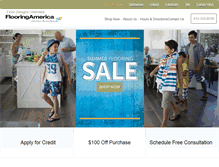 Tablet Screenshot of floordesignsflooringamerica.com